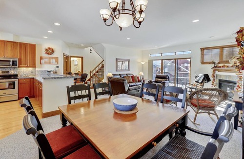 The Highlands House | Highland Greens 66: Townhome in Breckenridge, Private Hot Tub, 2 Car Garage.