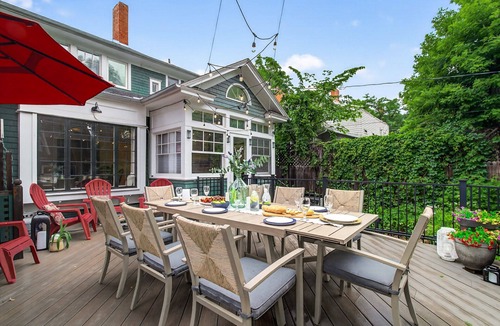 Old North End House | Historic Downtown Home, Sleeps 12, 5 Kings, Hot Tub, Private Courtyard