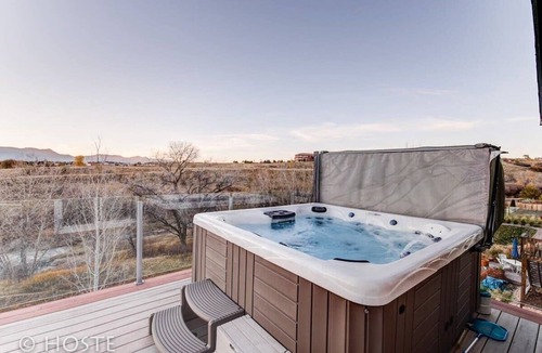 Northeast Colorado Springs House | HotTub Theater Mountain view deck in BridlePass CO