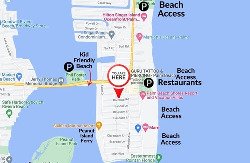 Palm Beach Shores Apartment | King Beds, Walk to Restaurants, Beach, Gym! Spacious, updated condo!