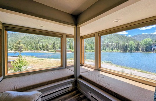 Lakeside Village Condo | Lakefront Getaway | Modern + Patio & Summer Fun