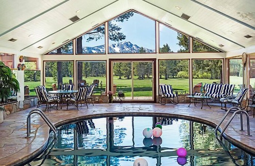 South Lake Tahoe House | Large Estate with Indoor Pool Golf next to Golf Course