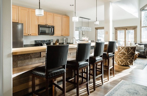 Peak 8 House | Large ski-in/ski-out home with mtn views, hot tub, firepit
