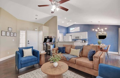North Las Vegas House | Level Up Lodge: 5-Bedroom Arcade Bliss with Grill