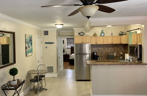Harbor Village Apartment | Lucky Beach Retreat! 1 mile to Beach! Low Cleaning Fee!