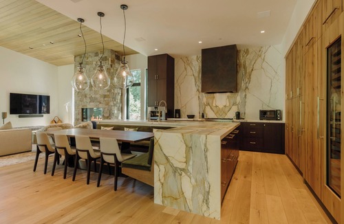 Highland Meadows House | Luxe Mountain Retreat by InvitedHome | Hot Tub, Patio, Lounge, Fireplace