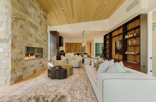 Highland Meadows House | Luxe Mountain Retreat by InvitedHome | Hot Tub, Patio, Lounge, Fireplace