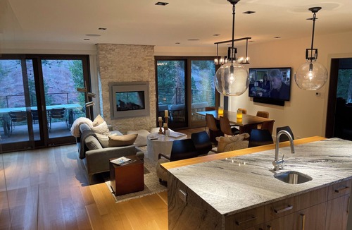 Aspen Condo | Luxury Home Across from Aspen Highlands - walk to lift, view of creek & mountain
