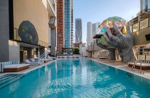 Town Square Apartment | Luxury New Studio at E11EVEN Hotel & Residences