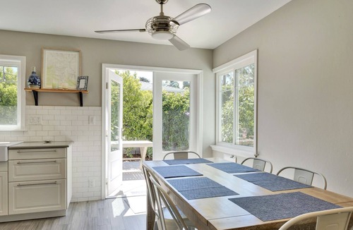 West Mesa House | Mesa Cottage | Outdoor Patio with BBQ and Cozy Firepit