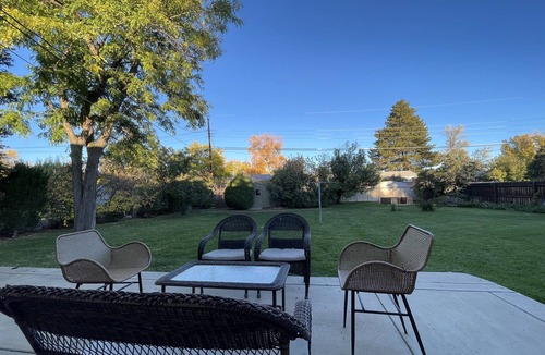 Littleton House | Midcentury Mod Big Yard Games 2 Living Areas