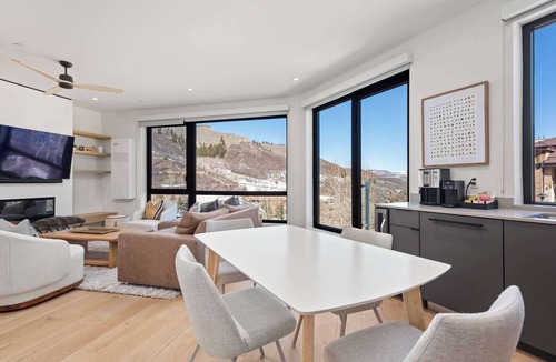 Snowmass Village Condo | Modern 2 bd 2 ba Ski in & Ski out Condo in Base Village