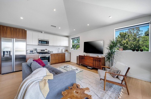 Valley Village Apartment | Modern Bird's Nest in Studio City