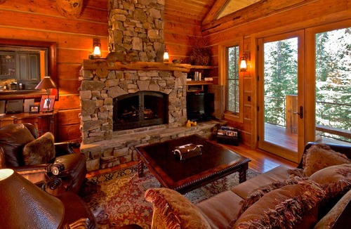 Mountain Village House | Mountain Creek Lodge - Elegant Rustic Home On Private Wooded Lot With Stream