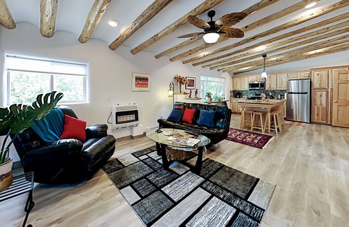Arroyo Seco Cottage | Mountain-View Adobe on Apple Orchard | Walk to Dining & Waterfall Trail