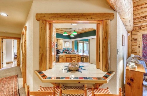 Baldy Mountain Cabin | Mountain view cabin with hot tub, pool table, gas fireplace - near town