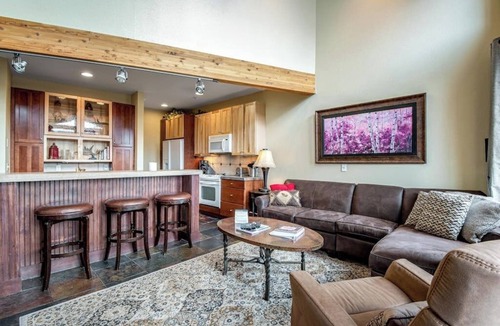 Dillon House | Mountain View Townhome w/Private Deck, Electric Grill, WiFi, & Gas Fireplace
