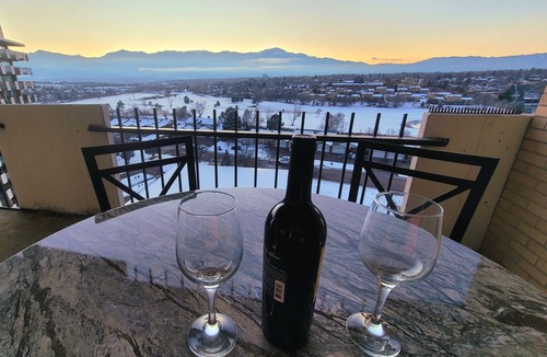 Southeast Colorado Springs Condo | Mountain View! 2-bdrm 10th floor condo, 48ft balcony from every room, sleeps 6