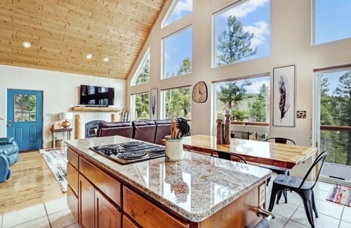 Angel Fire Ski Chalet | Mountainside Chalet with views! Private 2 acres. 4beds, 3 baths 2 master suites.