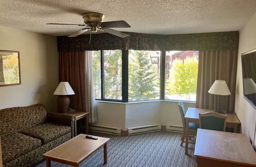 Mount Crested Butte Condo | MT CB Base Area- King Bed, Outdoor Hot Tub + Pool & Near Hiking + Biking