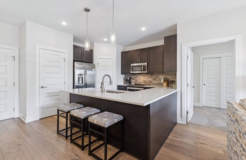 Dillon Condo | New Condo in Downtown Dillon Walking Distance to Lake!