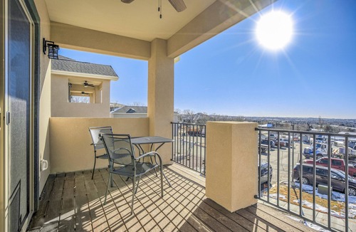 Northeast Colorado Springs Condo | New Upper Condo-Covered Deck-Pet Friendly