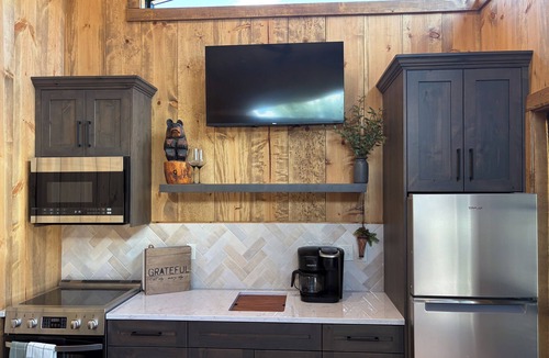Red Bluff Estates Cabin | Newly Built Wolf Creek Tiny Home at Tiny Timbers Resort!