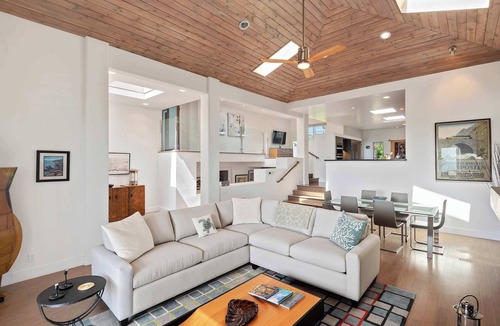 East Mesa House | Ocean View Home Across Shoreline Park Sleeps 6