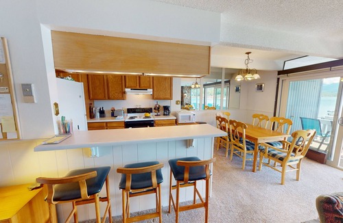 Dillon Condo | On Lake! WOW Views, Big Deck, Ground Floor. Walk to Marina, Concerts, Parks