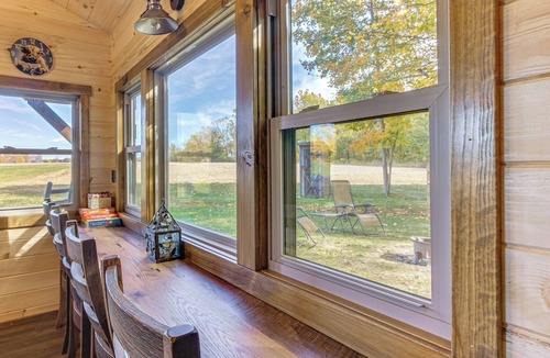 Martel Cabin | Outdoor Oasis w/Fire Pit & Dock: Galion Log Cabin