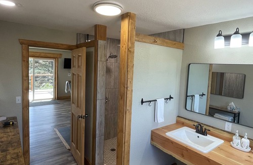 Beulah Other | Peaceful off-the-grid mountain getaway! Enjoy views & nature from a huge deck!