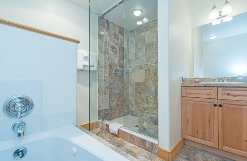 Mountain Village Hotel | Private Lock-Off Room With Access to Hot Tub, Pool and Fire Pit