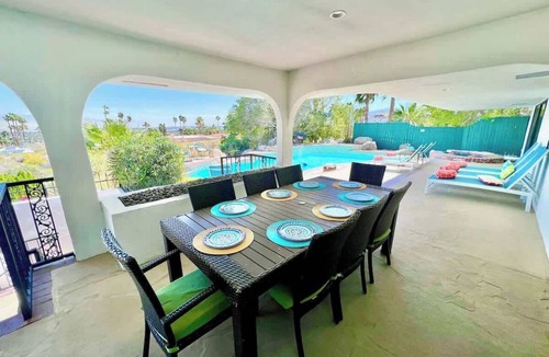 Chino Canyon House | Private Pickleball, Huge Pool, Game Room, Fire Pit