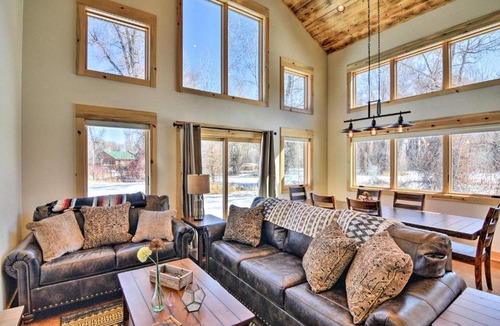 Gunnison House | Riverfront Home w/BBQ: 2 Mi to Downtown Gunnison!