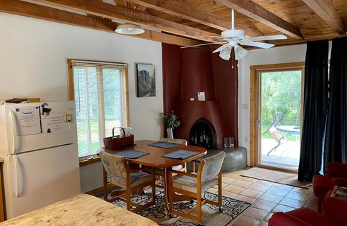 Pecos House | Serenity by the River: Romantic Cabin with Fireplace in San Miguel County, New Mexico