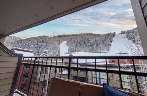 Telluride Condo | Slopeside Telluride Studio: Balcony Views of Chair 7 & Walk to Town
