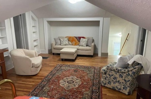 Burlington House | Spacious charming farmhouse-style home - dedicated office