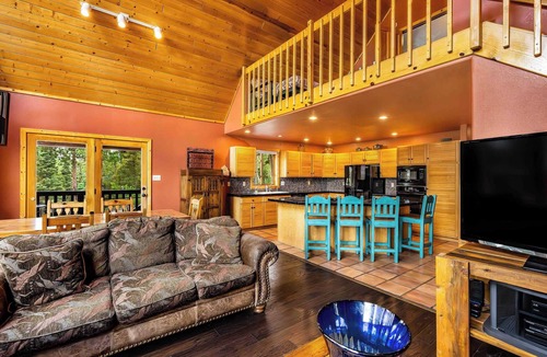 Angel Fire House | Spacious Mountain Cabin with Views, Deck, Second Living Area, New Hot Tub
