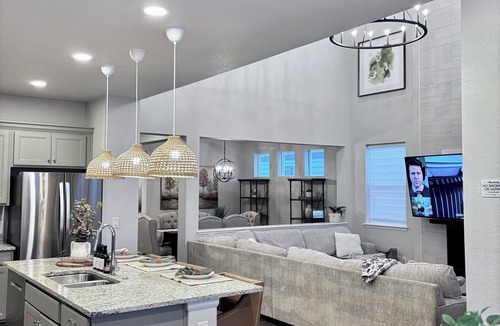 Centerra House | Spacious Retreat for 16+ w/Hot Tub, Waterfall & Open Living