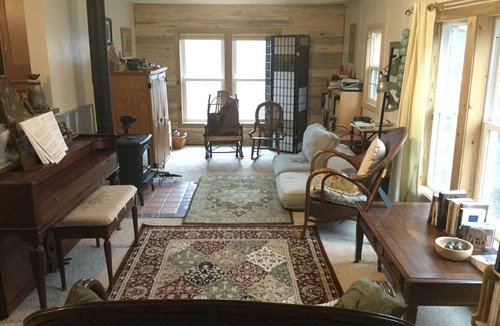 Fort Collins House | Spacious yard, cozy living space, pet friendly, great location