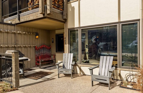 Snowmass Village Condo | Steps to Outdoor Pool/Hot Tub! Patio with Grill, Wood Fireplace & Covered Parking
