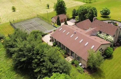 Canfield House | Stien Oasis: Heated Indoor Pool Oasis With Theater, Bar&Tennis Court.