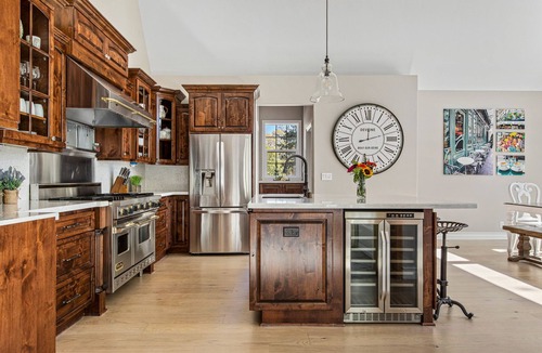 Lake Arrowhead House | Stunning French Chateau: 2 Master Bdrms, Views, Chef’s Kitchen, Game Rm, Firepit