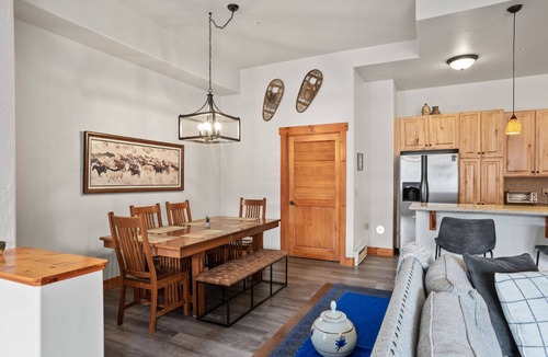 Steamboat Springs Condo | Sundance Creek 103 - Walk to Dining & Shops, Garage, W/D, Hot Tub