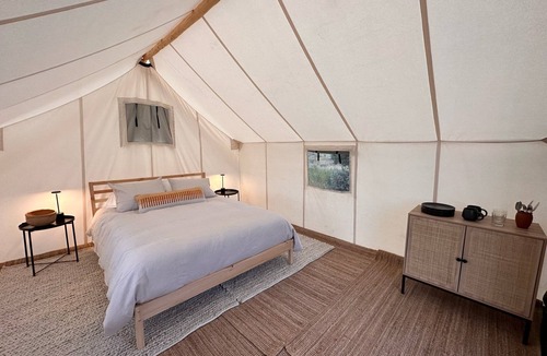 Villa Grove RV Rental | Tent 2 at Red Moon Ranch- Glamping!
