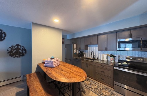 Peak 8 Condo | The Snow is EPIC & Summer is Fab New condo View of Peak 8 On the Bus Route. Book