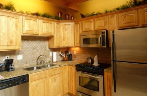 Stanley Hills Condo | Unique, cozy, mountain condo, relax on patio and outdoor hot tub!