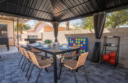 North Las Vegas House | Unwind & Play Vegas Home, Hot Tub+Basketball Court