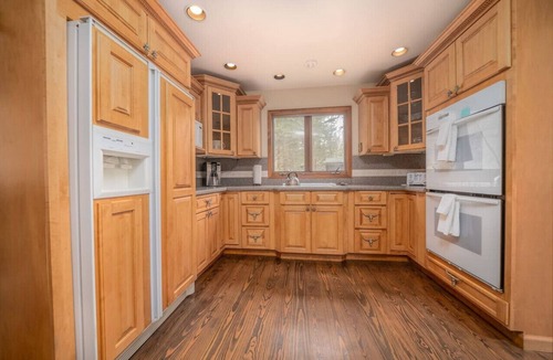 Aspen Brook Cabin | Walk into Park! Pool Table, 2 Fireplaces, River