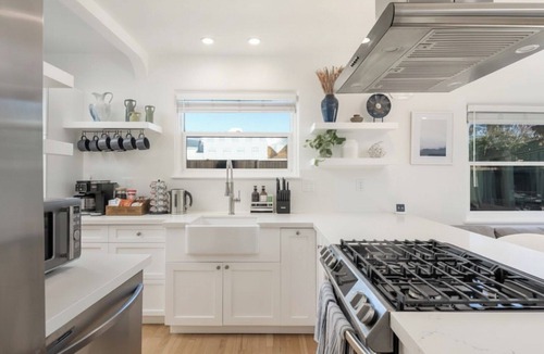 West Beach House | Walk to the Beach & Funk Zone: Hot Tub, Fire Pit